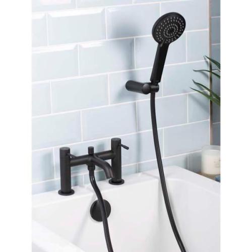 Bristan Mila Bath Shower Mixer Tap Black MI BSM BLK